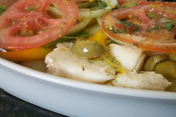Bacalhau em camadas