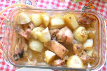 Frango ao creme de cebola