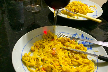 Espaguete à carbonara