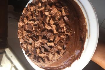 Bolo mousse de chocolate