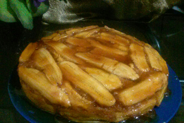 Torta de banana no liquidificador