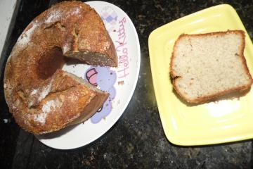Bolo de banana com farinha de rosca