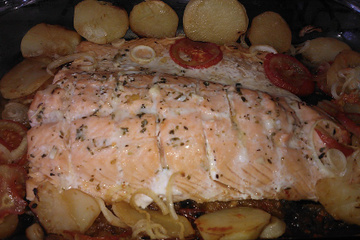 Salmão no forno