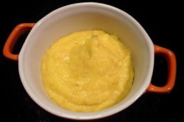 Creme de batata baroa com ricota