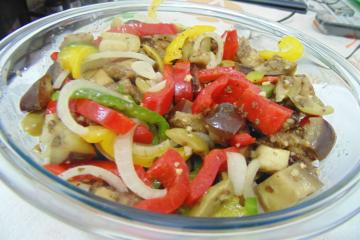 Salada de berinjelas ao forno