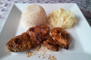 Peito de frango com mostarda