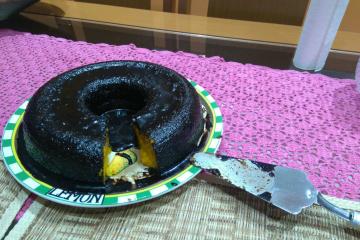 Bolo de cenoura fofinho com cobertura de chocolate