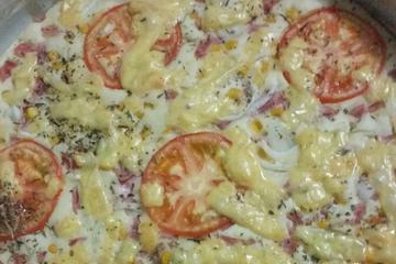Pizza rápida de liquidificador
