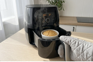 Você só precisa de 15 minutos e 4 ingredientes para fazer esse pãozinho de aveia na airfryer, perfeito para o café da manhã!