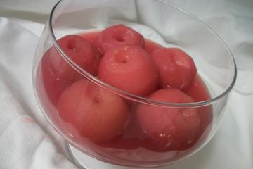 Maçã com gelatina