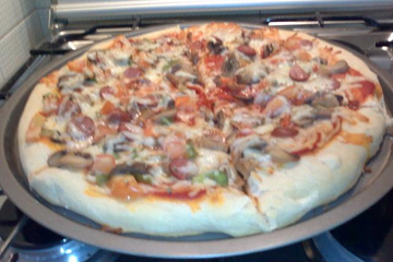 Massa de pizza deliciosa