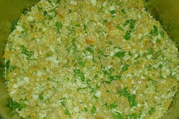 Farofa com creme de cebola