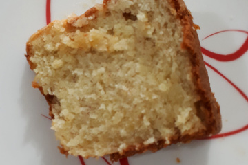 Bolo de banana tipo prata