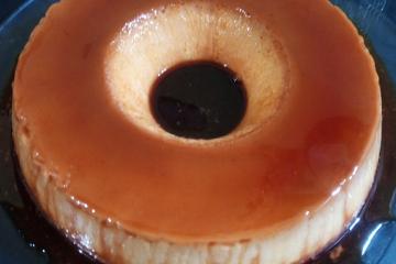 Pudim de leite condensado com creme de leite