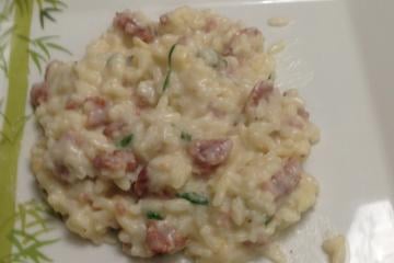 Risoto de linguiça Blumenau