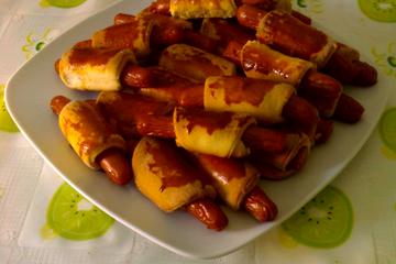 Enroladinho de salsicha