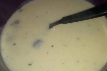Caldo de batata com bacon