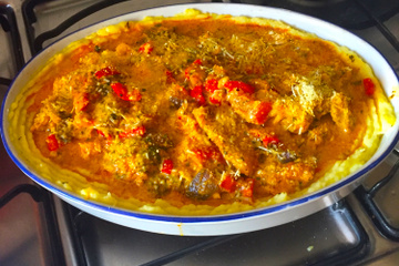 Filé de merluza com purê de batatas