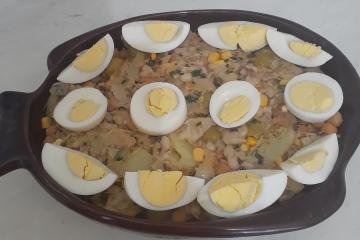 Salada de bacalhau rápida