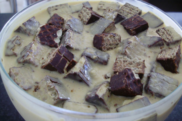 Mousse de doce de leite
