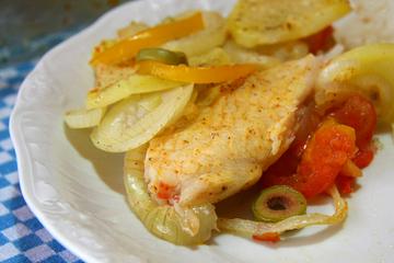 Filé de panga ao forno
