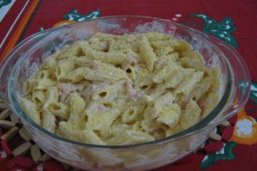 Macarrão com Molho Branco Delicioso