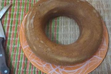 Bolo de fubá no liquidificador