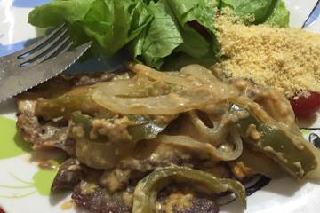 Bife ao forno com maionese