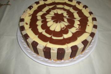 Torta de chocolate branco