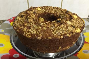 Bolo de banana integral