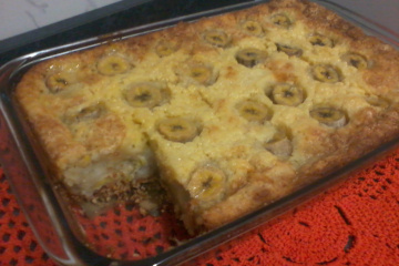Torta de banana (massa seca)