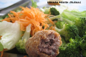 Croquete de carne muito fofo