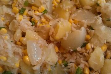 Salada de bacalhau com batata
