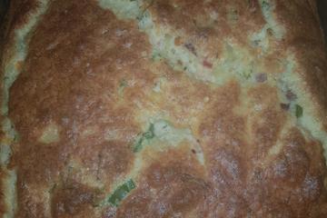 Souflé de legumes com calabresa