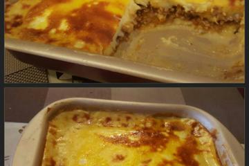 Bolo de batata com carne moída