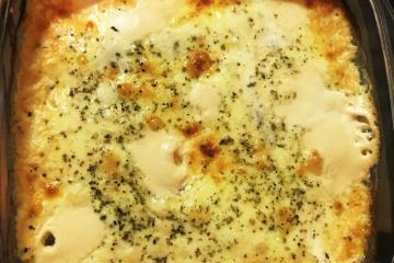 Batata gratinada com atum