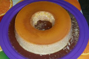 Pudim de leite condensado com creme de leite