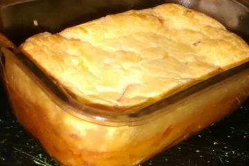 Torta de presunto e mussarela