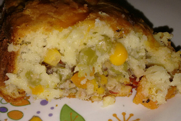 Torta de frios com legumes