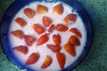 Mousse de morango