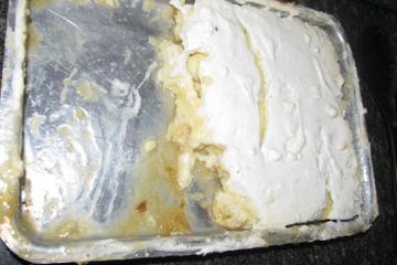 Doce de banana com creme