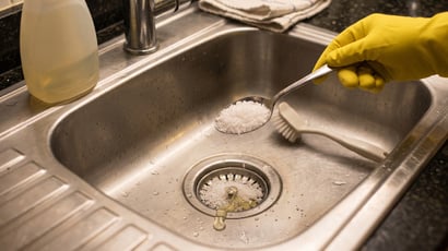 Por que você deve jogar sal grosso e detergente no ralo da cozinha antes de dormir uma vez por semana?