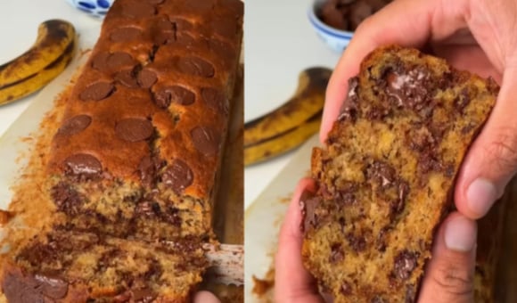Bolo de banana com chocolate: receita prática para o lanche da tarde parece de cafeteria e fica extremamente fofinho