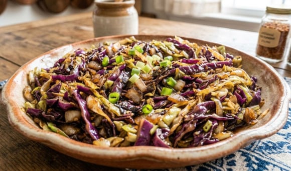 O repolho refogado fica muito mais gostoso quando é feito desse jeito: não precisa de sal, só um ingrediente simples