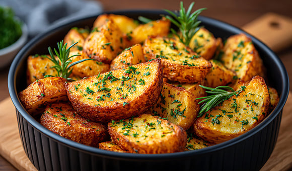 Cubra as batatas com este ingrediente antes de assar e elas ficarão douradas e macias