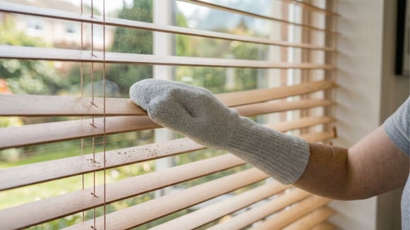 Meias podem ser usadas como "luva" de limpeza para tirar o pó de áreas mais difíceis (Créditos: Shutterstock)