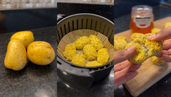 Croquete de batata e queijo com ingredientes simples assado na airfryer, fica sensacional se servir com geleia!