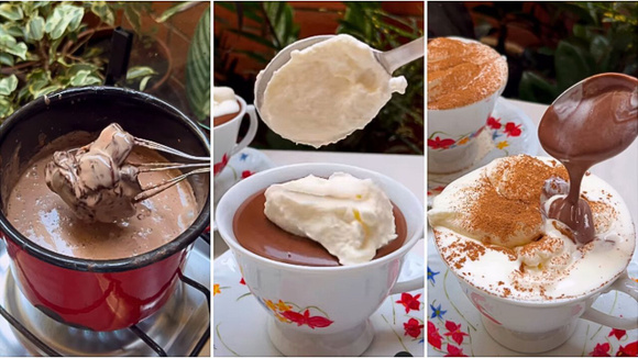 Você não vai conseguir parar de beber esse chocolate quente cremoso depois que descobrir a receita!