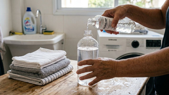 Misture água morna com algumas gotas de detergente neutro para fazer uma limpeza rápida no sofá (Créditos: Shutterstock)