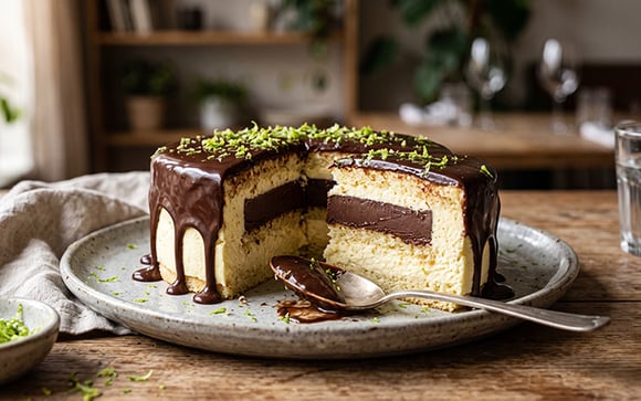Se você ama limão e chocolate, precisa provar esta mousse de corte fácil e deliciosa